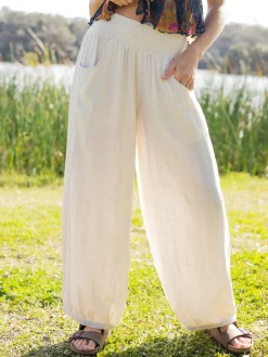 Around The Town Pant - Cream
