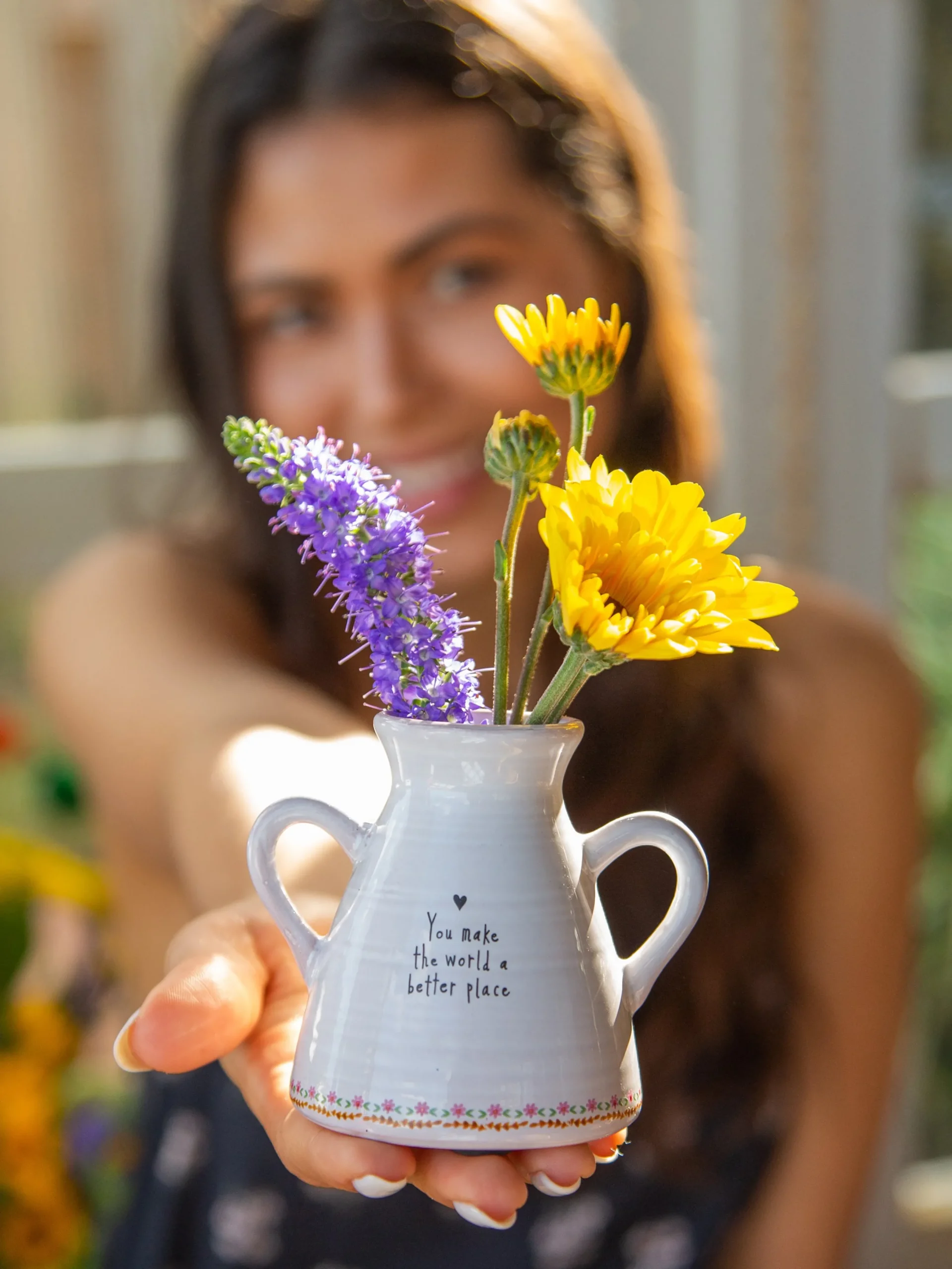 Artisan Bud Vase - You Make The World Better
