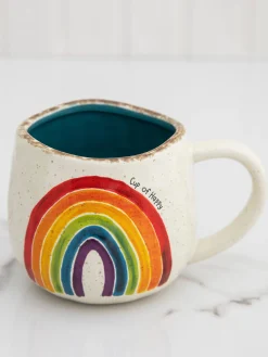 Artisan Rainbow Coffee Mug - Cup of Happy