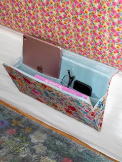 Bedside Caddy Organizer - Floral