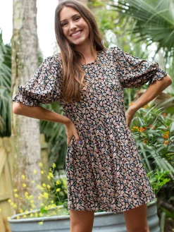 Blaire Mini Dress - Autumn Blossoms