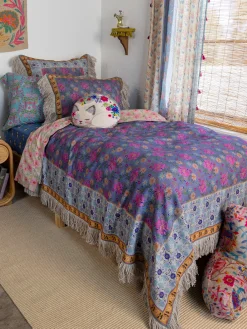 Boho Fringe Bedspread - Meadow Tapestry