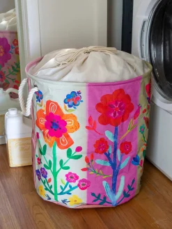 Boho Printed Laundry Hamper - Floral