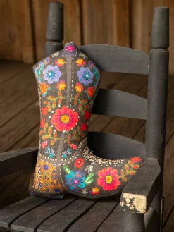 Boho Shaped Pillow - Boot