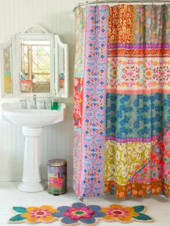 Boho Shower Curtain - Patchwork