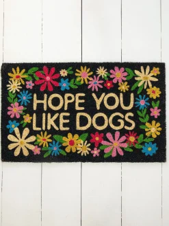 Bungalow Doormat - Like Dogs Black