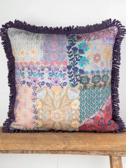 Bungalow Pillow - Blue Patchwork