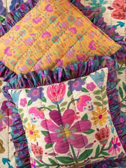 Bungalow Reversible Cotton Euro Sham - Boho Floral