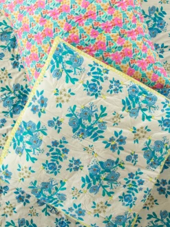 Bungalow Reversible Cotton Euro Sham - Wildflower Pop