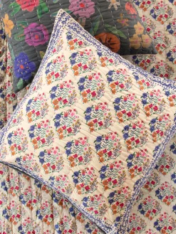 Bungalow Reversible Cotton Euro Sham - Boho Wildflower