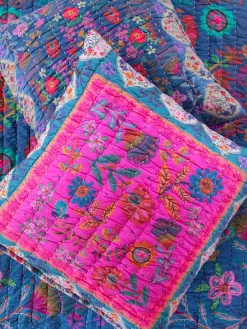 Bungalow Reversible Cotton Euro Sham - Magic Folk Garden
