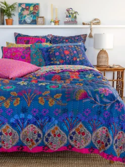 Bungalow Reversible Cotton Quilt - Magic Folk Garden