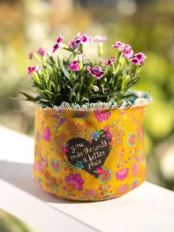Canvas Planter Cover - You Make The World Better