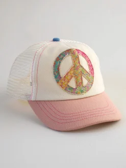 Canvas Trucker Hat - Peace Sign