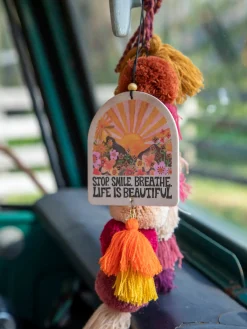 Car Air Freshener - Stop Smile Breathe