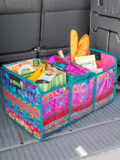 Car Trunk Organizer - Floral Border