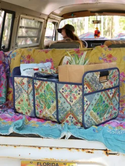 Car Trunk Organizer - Heritage Folk Patchwork
