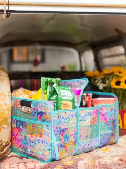 Car Trunk Organizer - Watercolor Patchwork