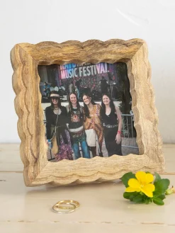 Carved Mango Wood Picture Frame