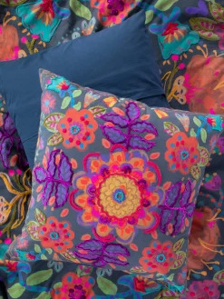 Catalina Cotton Euro Sham - Midnight Garden