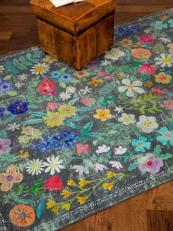 Chenille Rug, 5' x 7' - Wildflower
