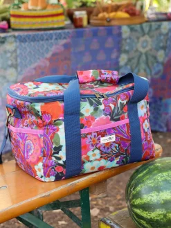 Cooler Tote - Pink Painted Garden