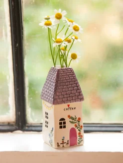 Cottage Bud Vase - Coffee