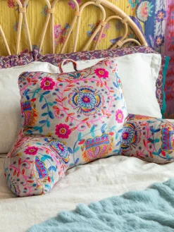 Cozy Backrest Pillow - Pink Folk Floral