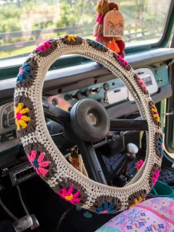 Crochet Steering Wheel Cover, 15