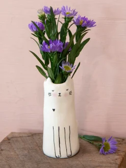 Cutest Little Bud Vase - Cat