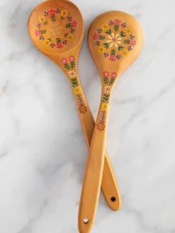 Cutest Wooden Spoon Ever - Folk Flower