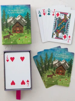 Deck of Playing Cards - Cabin Happy Moose
