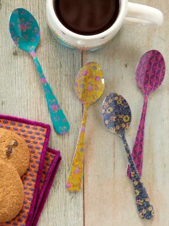 Ditsy Teaspoons, Set of 4 - Multicolored