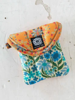 Earbud Case - Yellow Garland Medallion