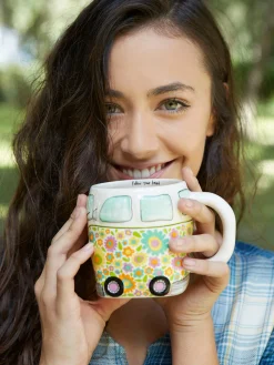 Folk Art Coffee Mug - Daisy The Van
