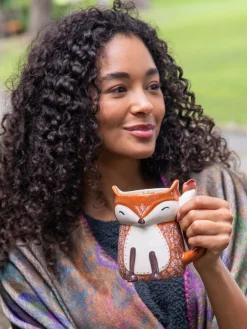 Folk Art Coffee Mug - Francis The Fox