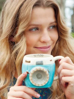 Folk Art Coffee Mug - Imogene The Camera