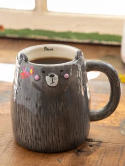 Folk Art Coffee Mug - Mimi The Mama Bear