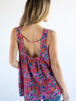 Free Spirit Cotton Tank Top - Rust Orchid Pink