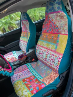 Front Car Seat Cover, Set of 2 - Patchwork