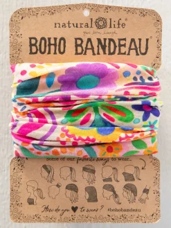 Full Boho Bandeau® Headband - Rainbow Doodle