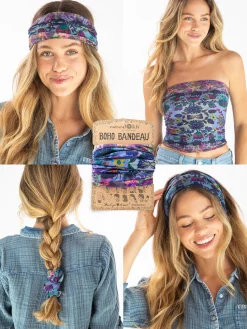Full Boho Bandeau® Headband - Border Folk Garden