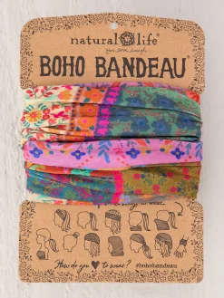 Full Boho Bandeau® Headband - Multi Patchwork