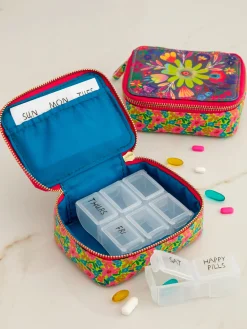 Getaway Daily Pill Case - Pink Neon Green
