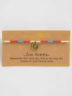 Giving Beaded Bracelet - Live Happy