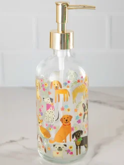 Glass Soap Dispenser - Dogs