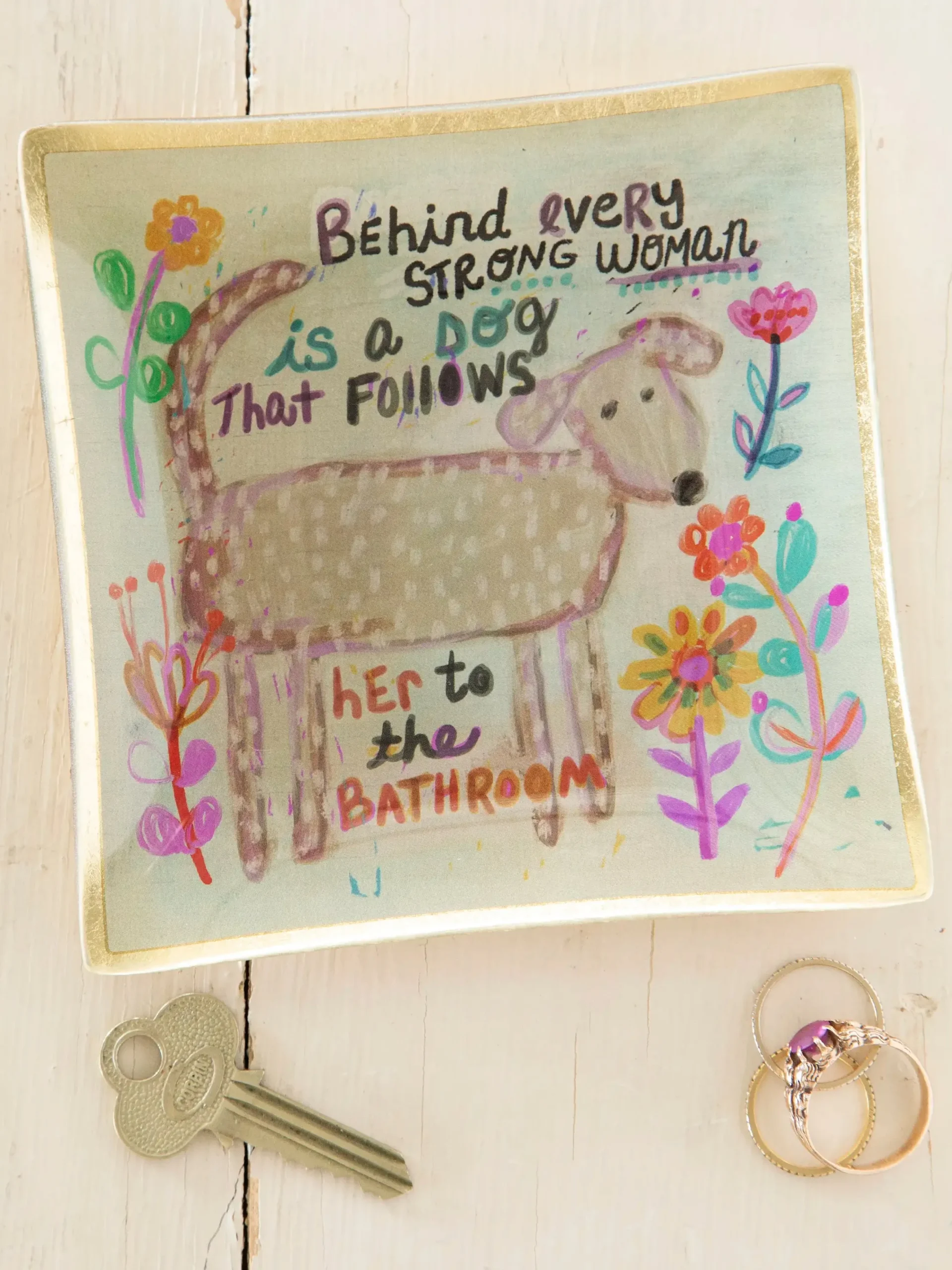 Glass Tray - Behind Every Strong Woman
