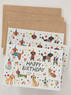 Greeting Card Bundle, Set of 3 - Happy Birthday Dog