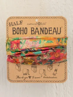 Half Boho Bandeau® Headband - Pink Patchwork
