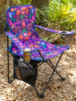 Happy Camp Chair - Folk Flora Dreams